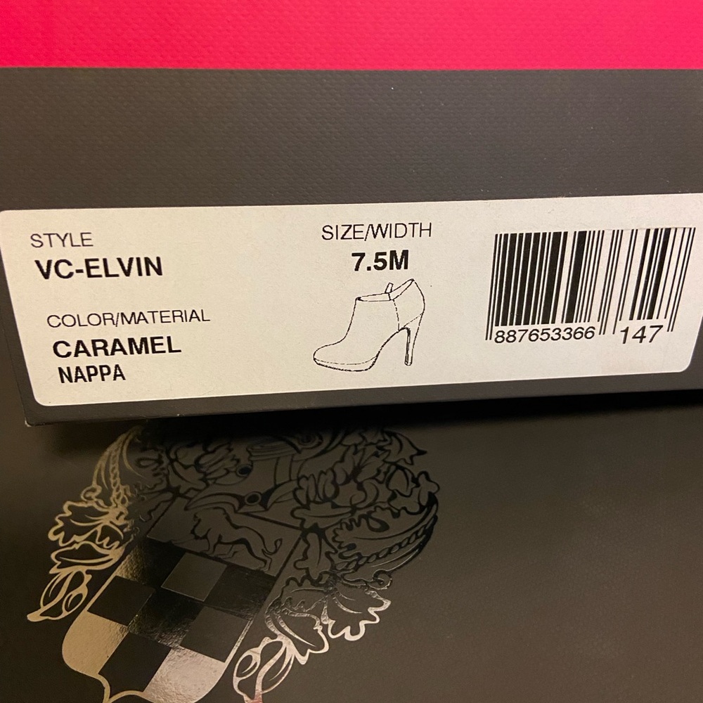 Vince Camuto Tan Women's Heeled Booties - Picture 9 of 10